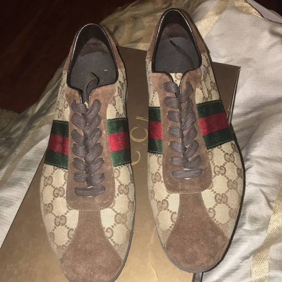 gucci tennis shoes used